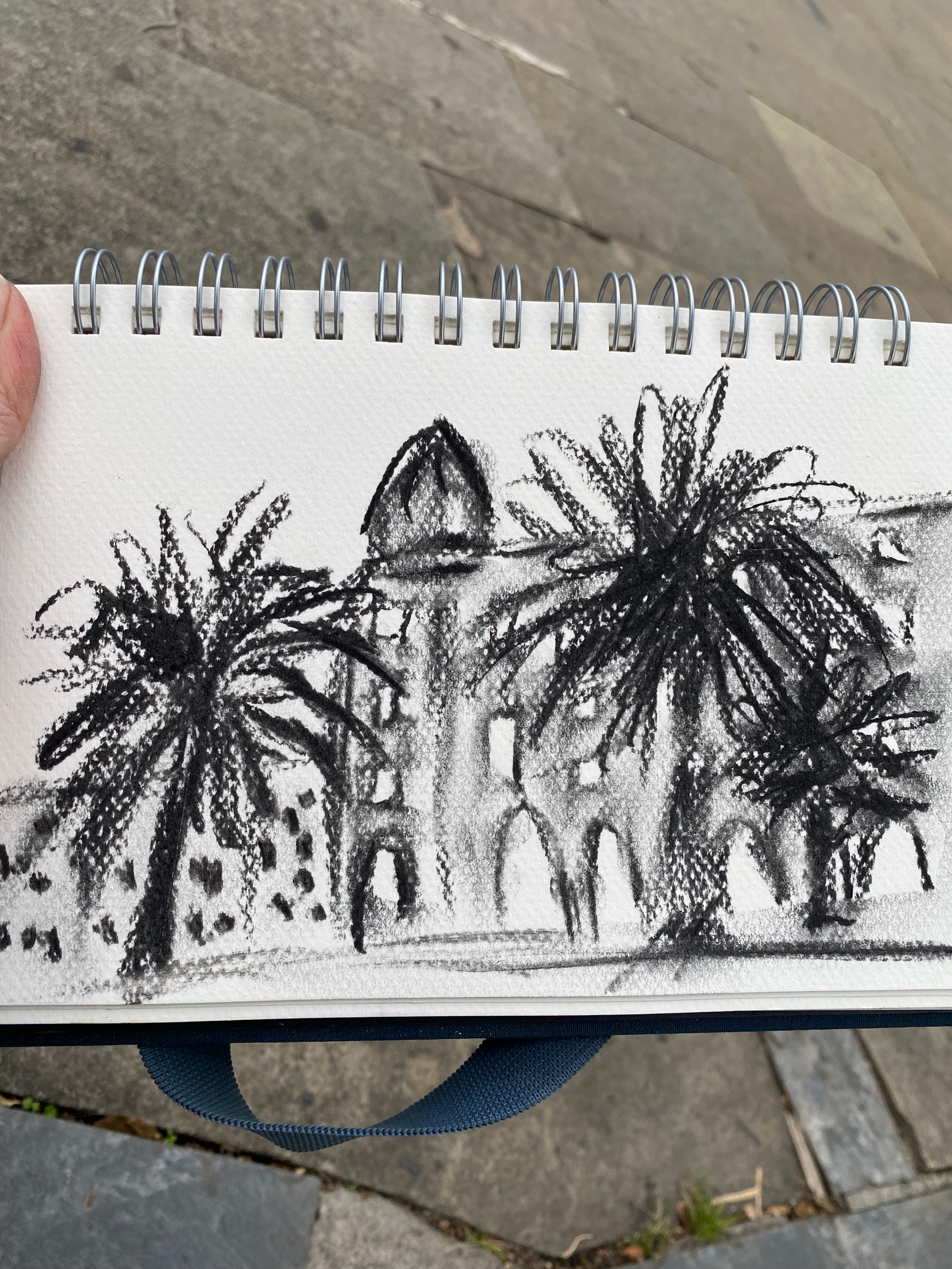 Maria Christina with Palms
