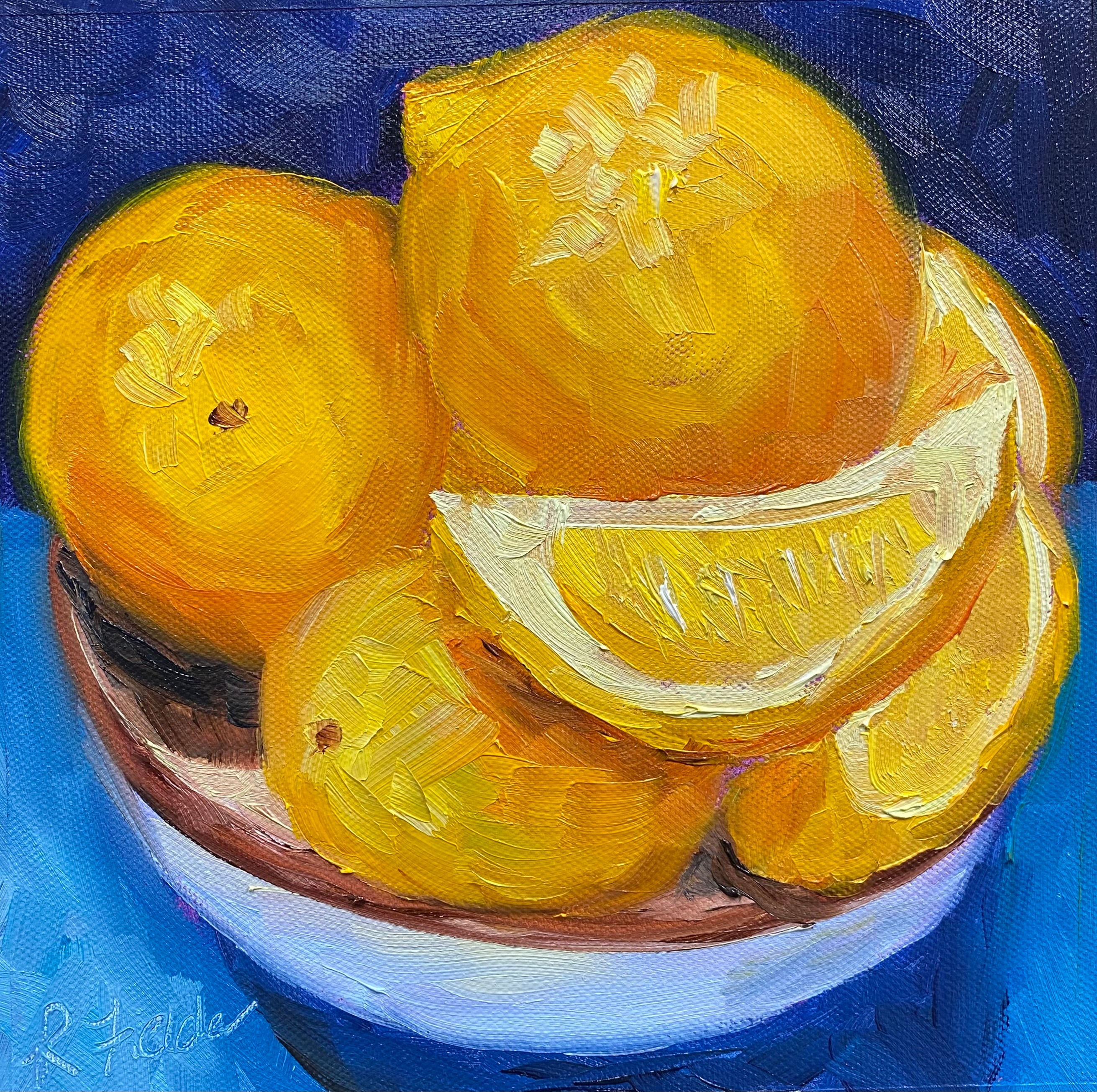 Meyer Lemons in a Bowl
