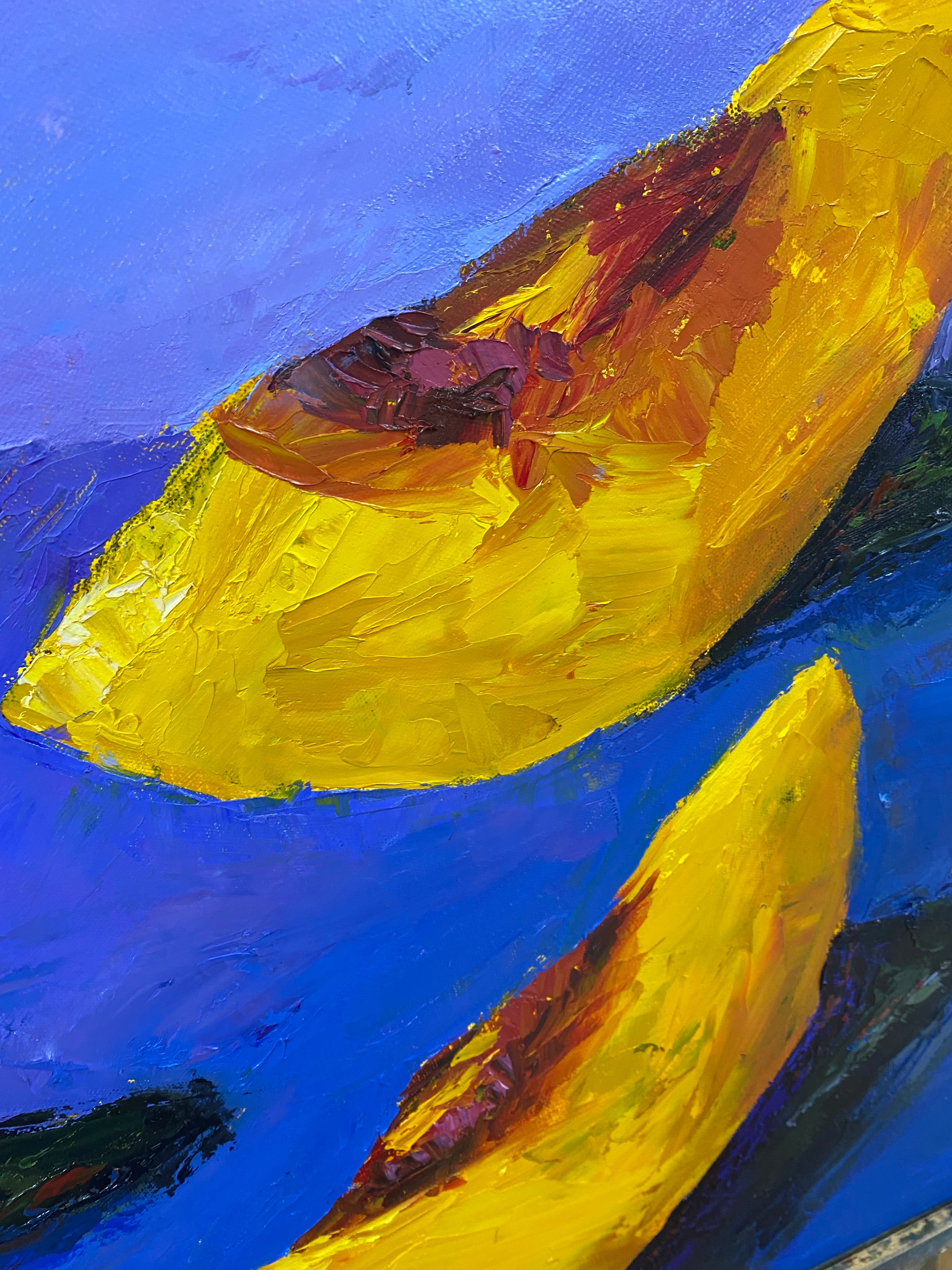 Still life of peaches